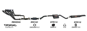 Redback Exhaust 2 1/2" Complete System for Holden Caprice (03/1990 - 06/1999), Statesman (03/1990 - 1999) - Brixton 4x4 - Buy Online Now!